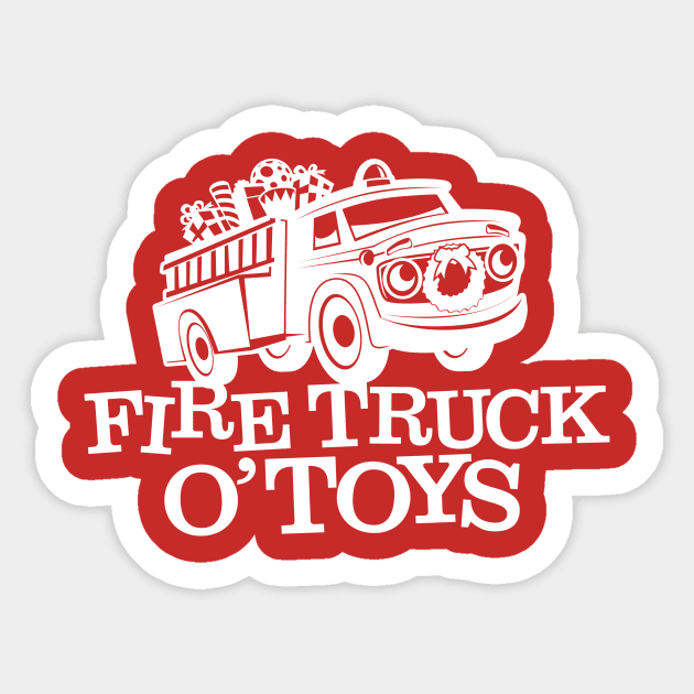 Fire Truck O’Toys Logo Sticker by BoxingBiscotti